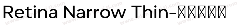 Retina Narrow Thin字体转换